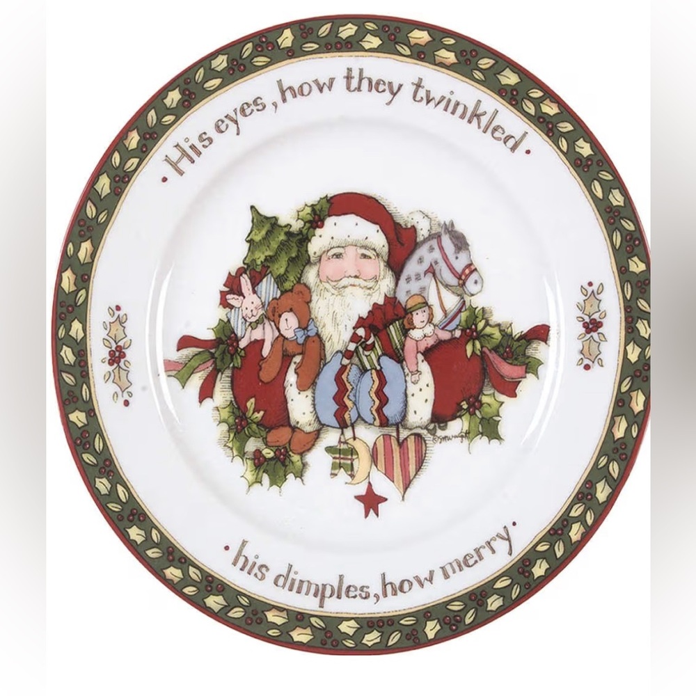 Christmas Santa Decorative Plate